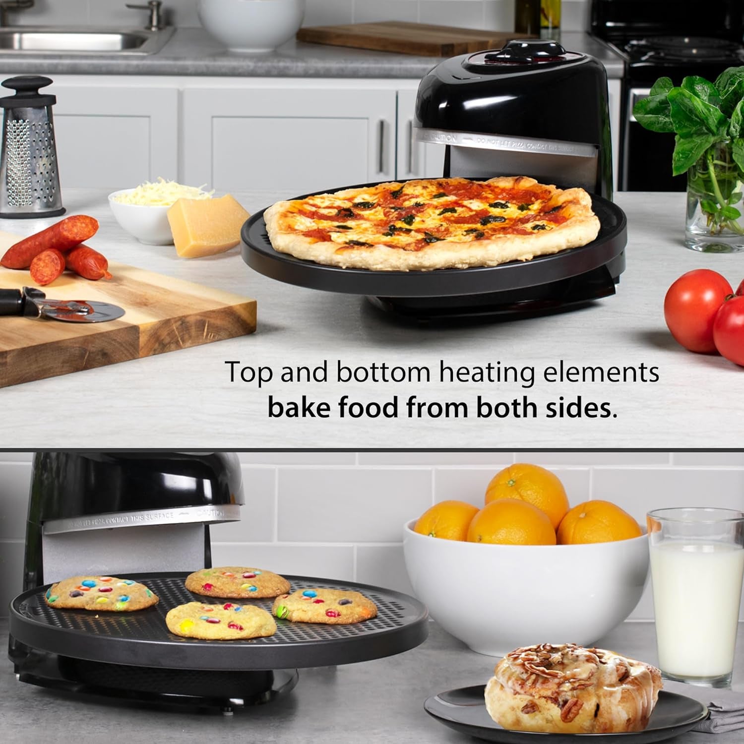 03430 Pizzazz plus Rotating Oven, Black