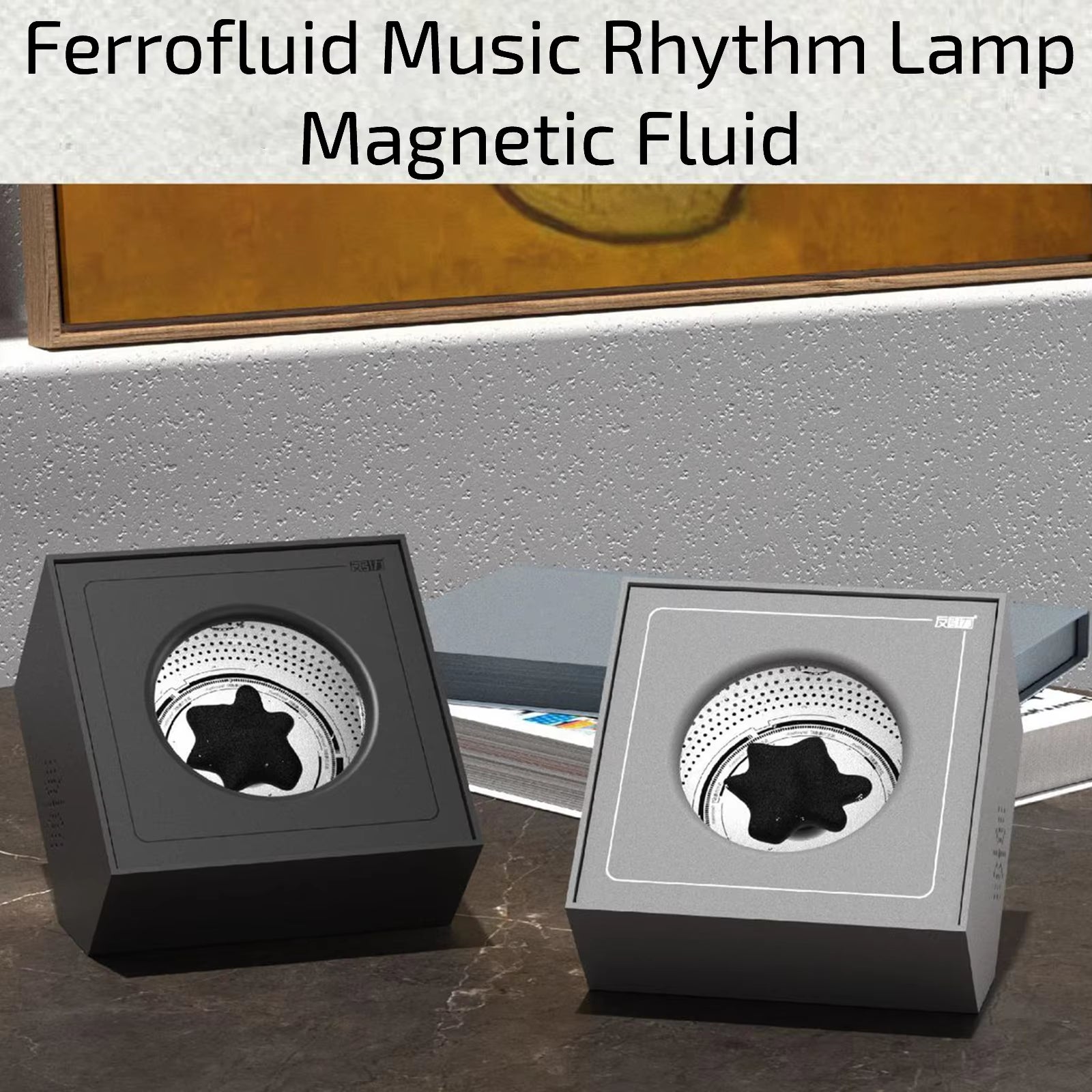 Dancing Ferrofluid Music Rhythm Ferrofluid Speaker Music Partner Ferrofluid Display Lamp Magnet Liquid Toy Desktop Speaker Gifts