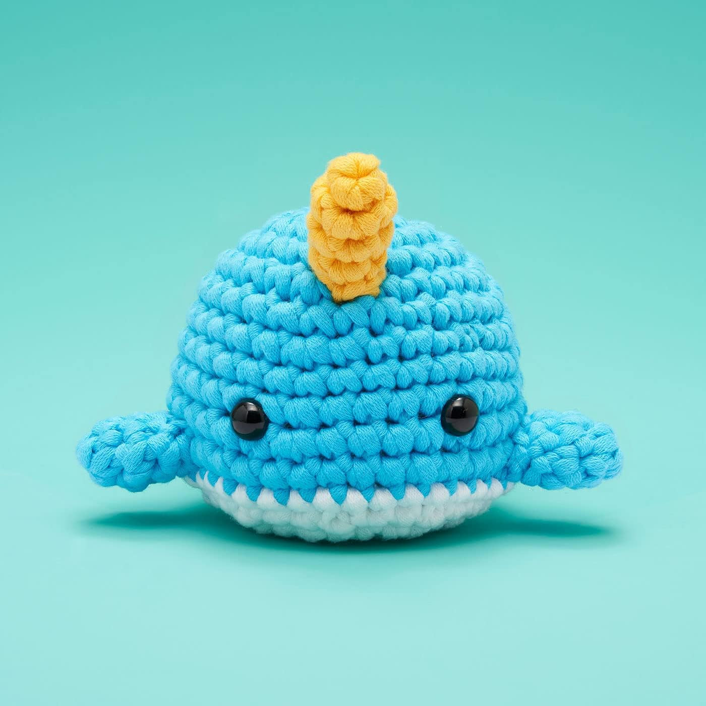 Beginners Crochet Kit with Easy Peasy Yarn as Seen on Shark Tank - with Step-By-Step Video Tutorials - Bjørn the Narwhal