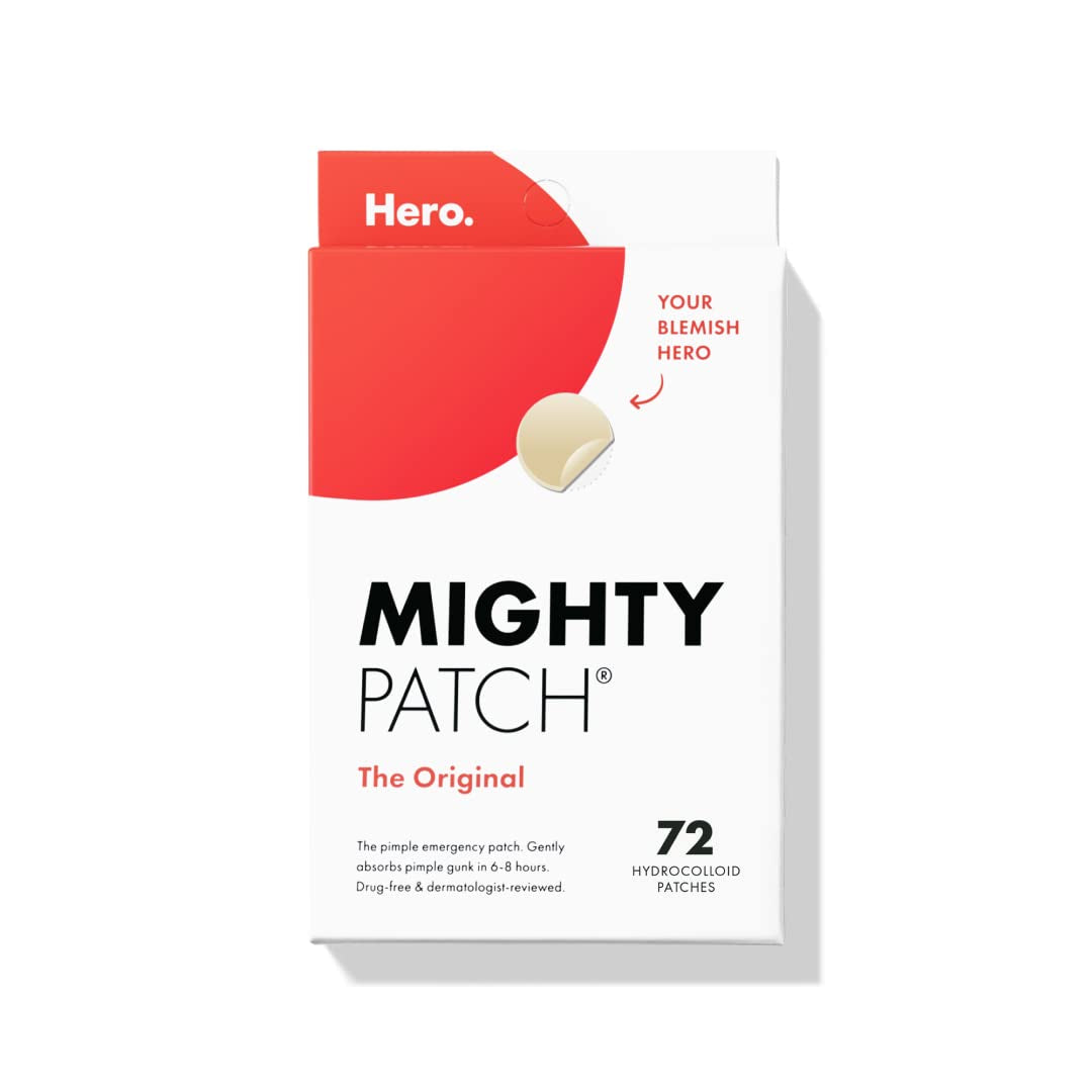 ™ Original Patch - Hydrocolloid Acne Pimple Patch for Covering Zits and Blemishes, Spot Stickers for Face and Skin (72 Count)