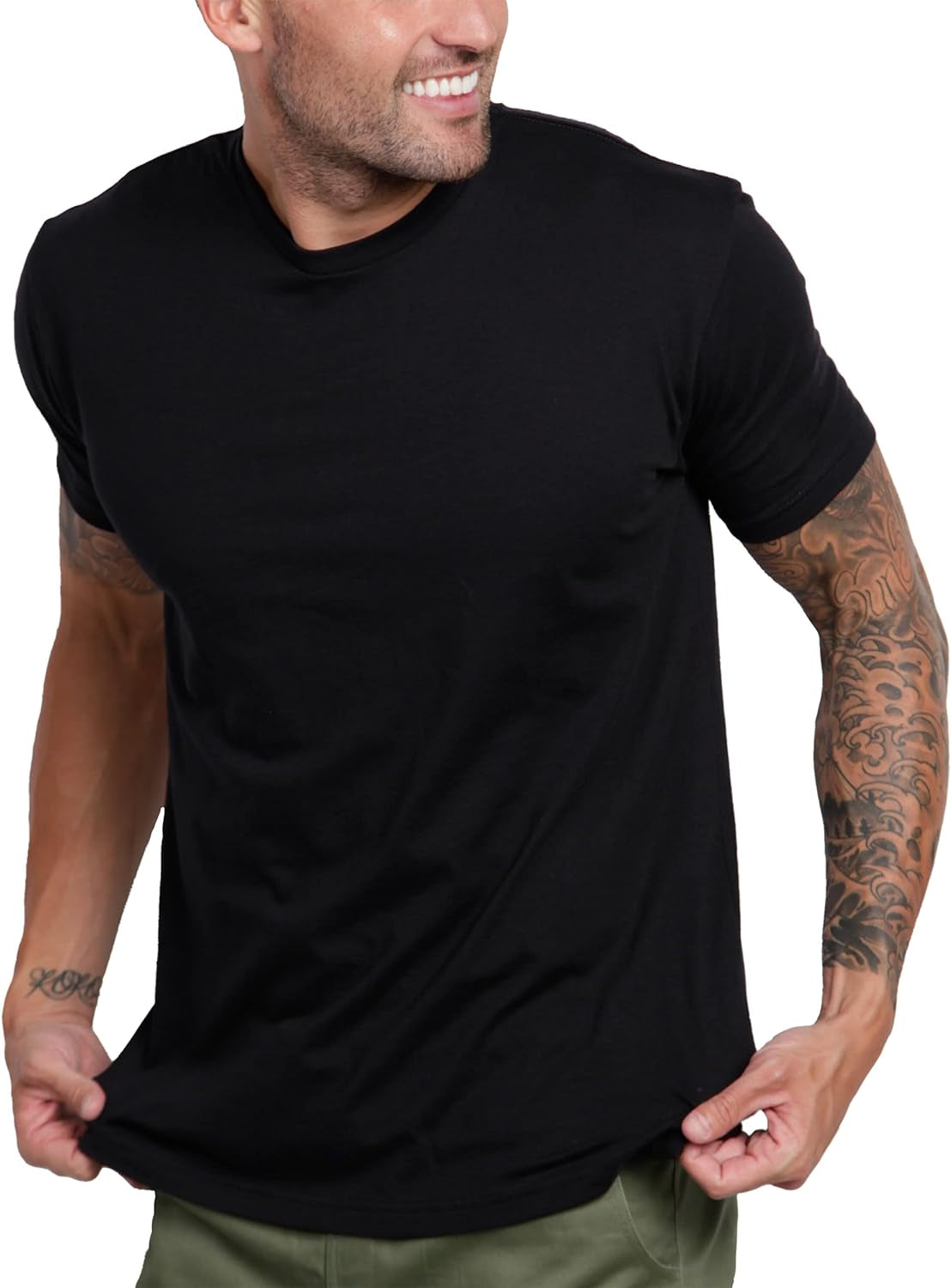 Mens T Shirt - Short Sleeve Crew Neck Soft Fitted Tees S - 4XL Fresh Classic Tshirts