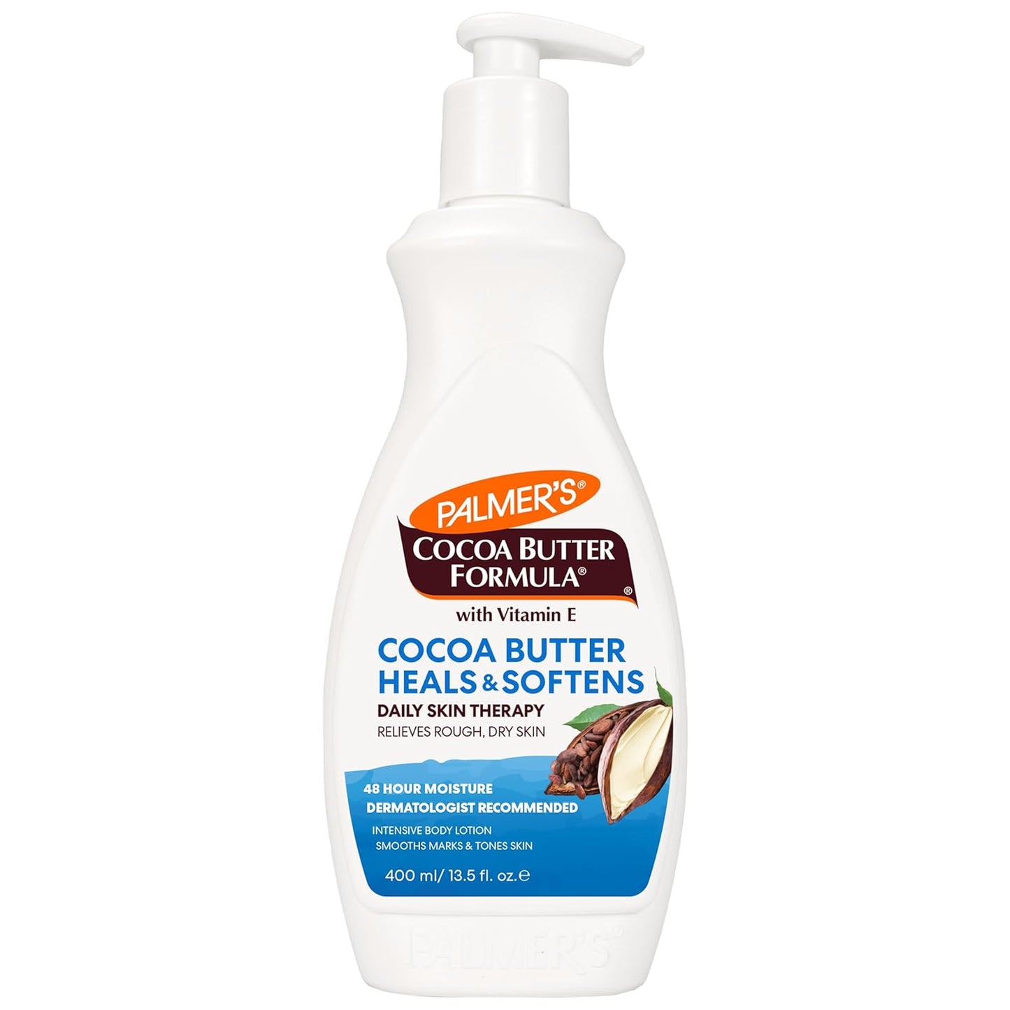 Cocoa Butter Formula Daily Skin Therapy Cocoa Butter Body Lotion for Dry Skin, Hand & Body Moisturizer, Pump Bottle, 13.5 Oz (Pack of 1)