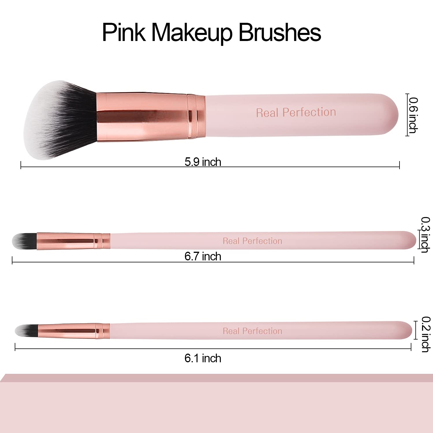 Makeup Brush Set 16 Pcs with 1 Eyebrow Razor Premium Synthetic Foundation Powder Concealers Eyeshadow Blush Makeup Brushes Make up Brushes Kit