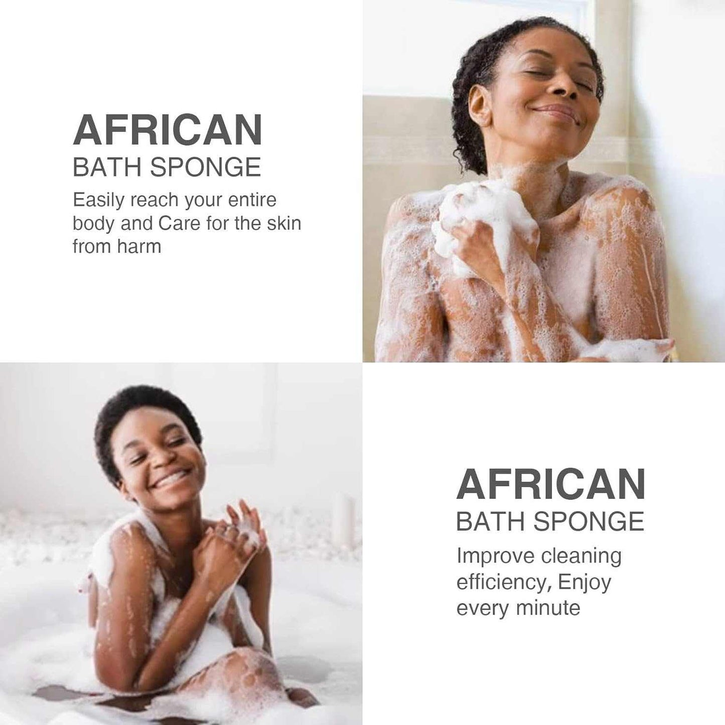 African Bath Sponge Exfoliating Shower Scrubber