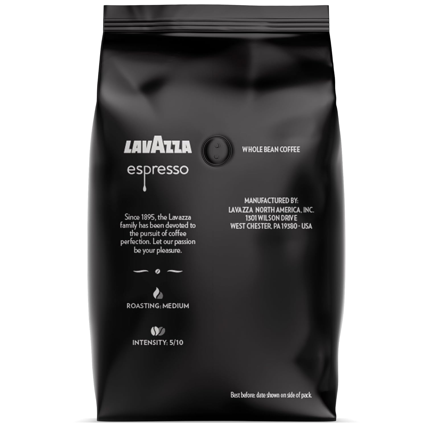 Espresso Whole Bean Coffee Blend, Medium Roast, 2.2 Pound Bag (Packaging May Vary) Premium Quality, Non GMO, 100% Arabica, Rich Bodied