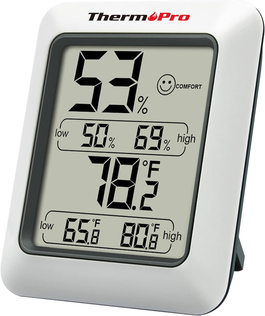 TP50 Digital Hygrometer Indoor Thermometer Room Thermometer and Humidity Gauge with Temperature Monitor