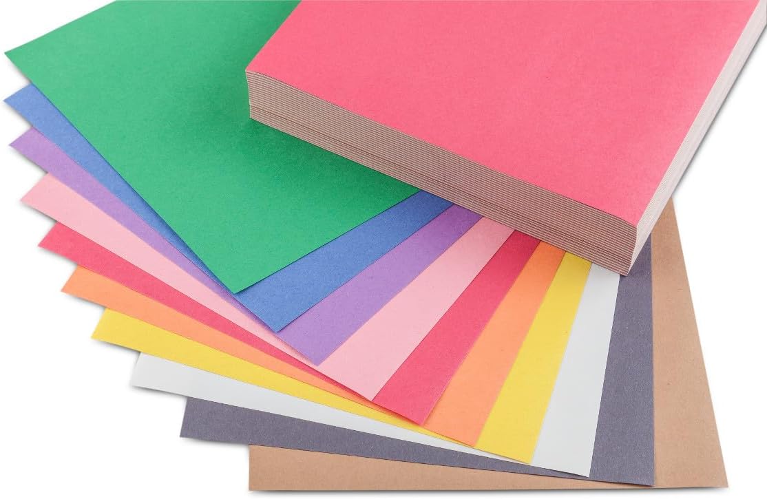 Construction Paper - 480Ct (2Pck), Bulk School Supplies for Kids, Teacher Classroom Must Have, Art Paper, Arts & Crafts