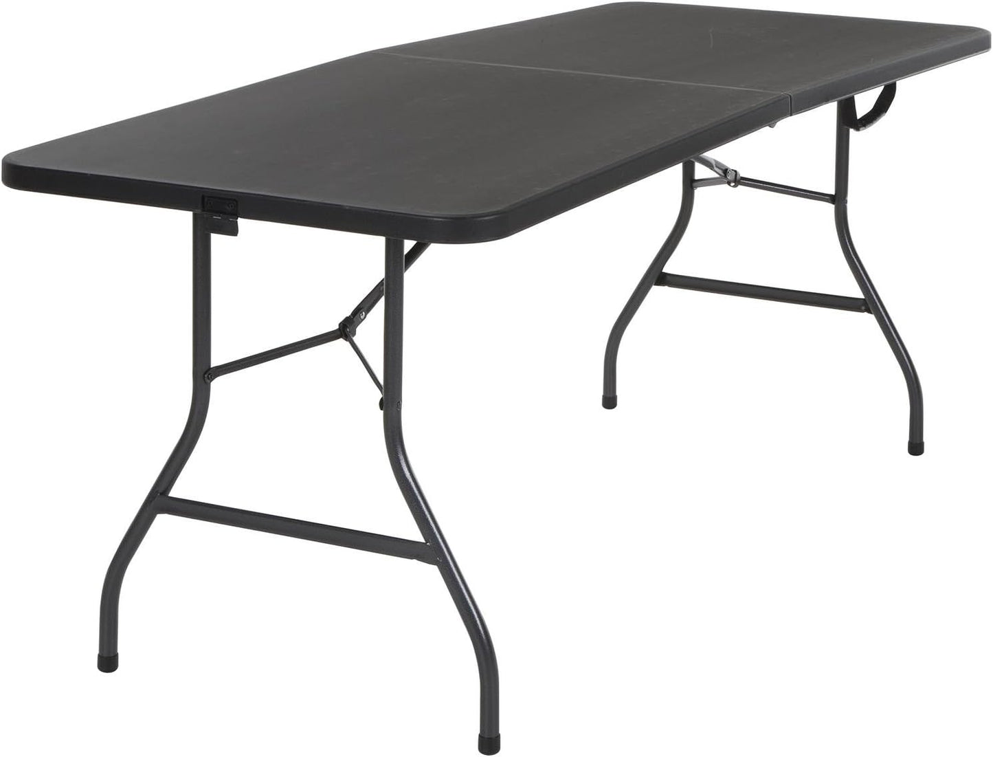 Molded Folding Banquet Table W/Handle, 6Ft, Black