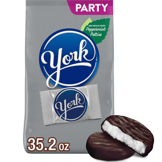 Dark Chocolate Peppermint Patties, Halloween Candy Party Pack, 35