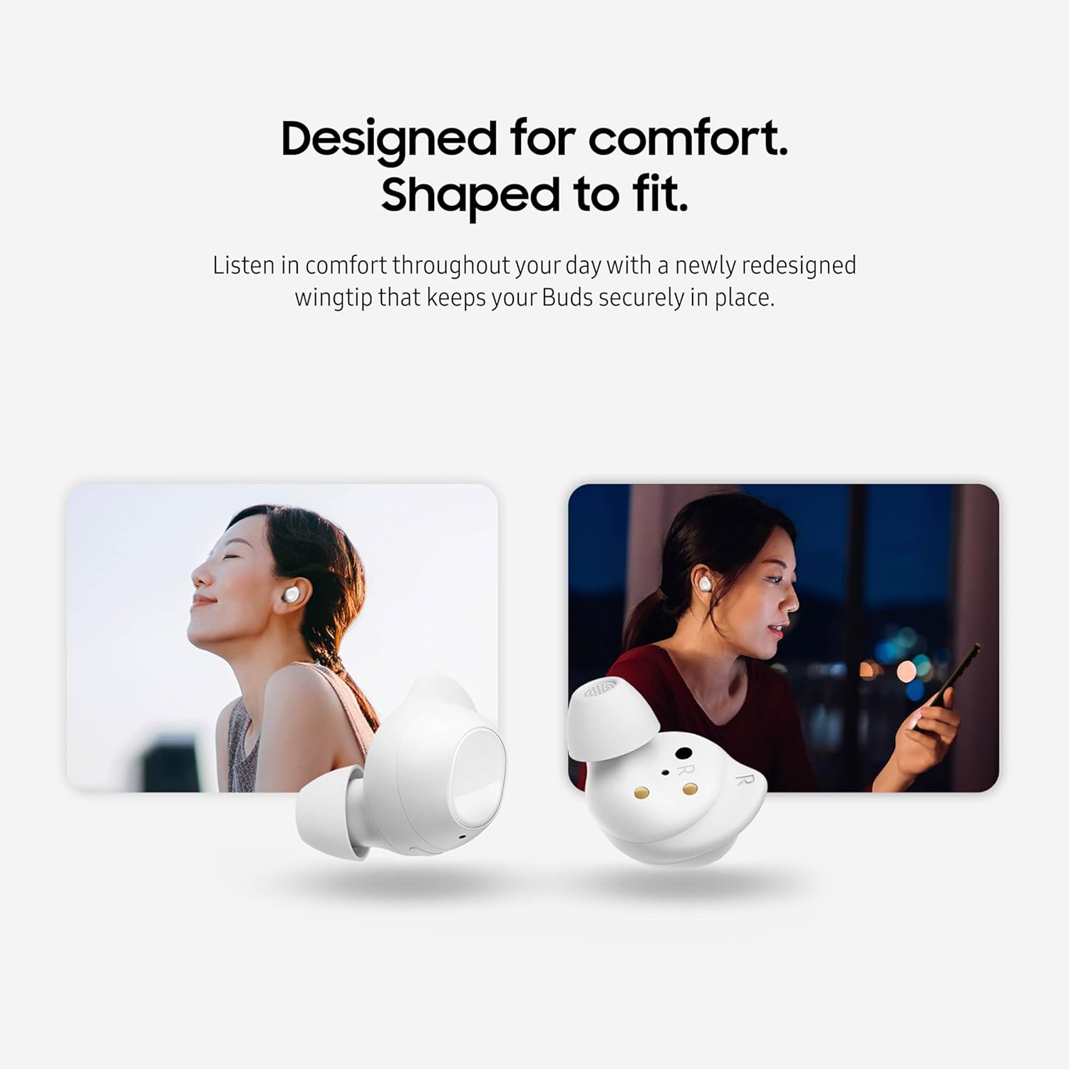 Galaxy Buds FE True Wireless Bluetooth Earbuds, Comfort and Secure in Ear Fit, Auto Switch Audio, Touch Control, Built-In Voice Assistant, White [US Version, 1Yr Manufacturer Warranty]