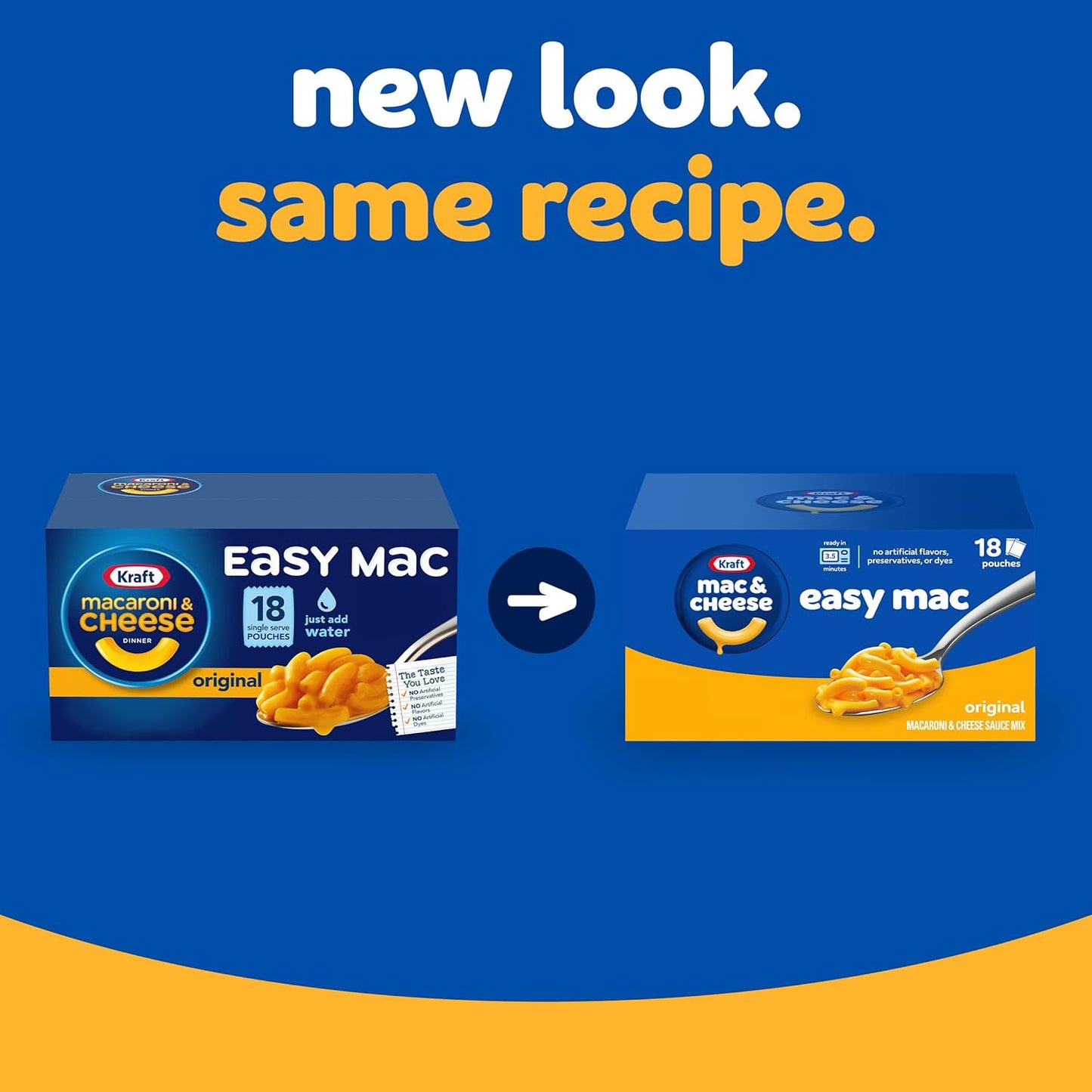 Kraft Easy Mac Original Macaroni & Cheese Microwavable Dinner (18 Ct Packets)(Packaging