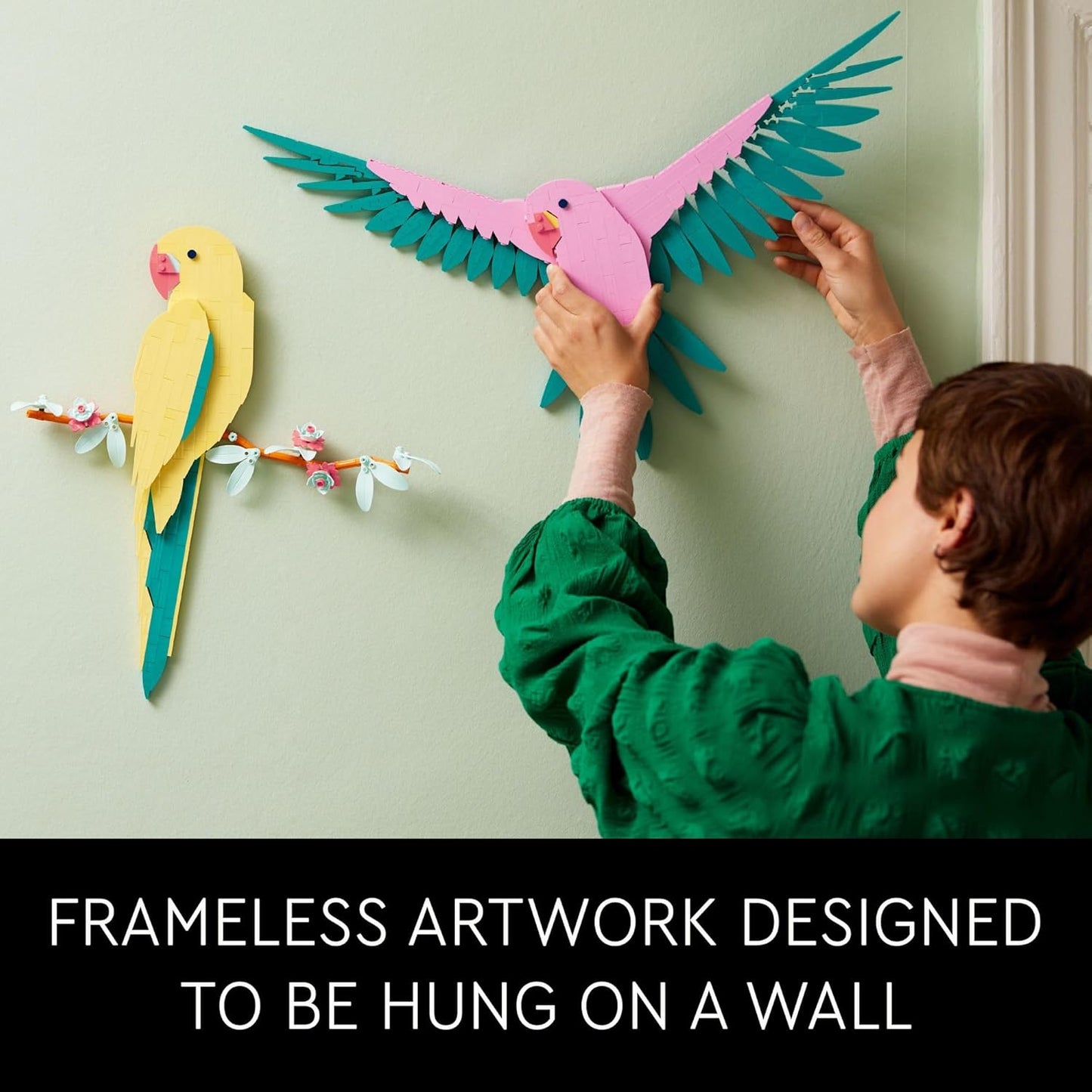 Art the Fauna Collection – Macaw Parrots, Nature Wall Artwork for Living Room Decor, Home Office Decor Idea, Build and Display Creative Activity for Artistic Adults, 31211