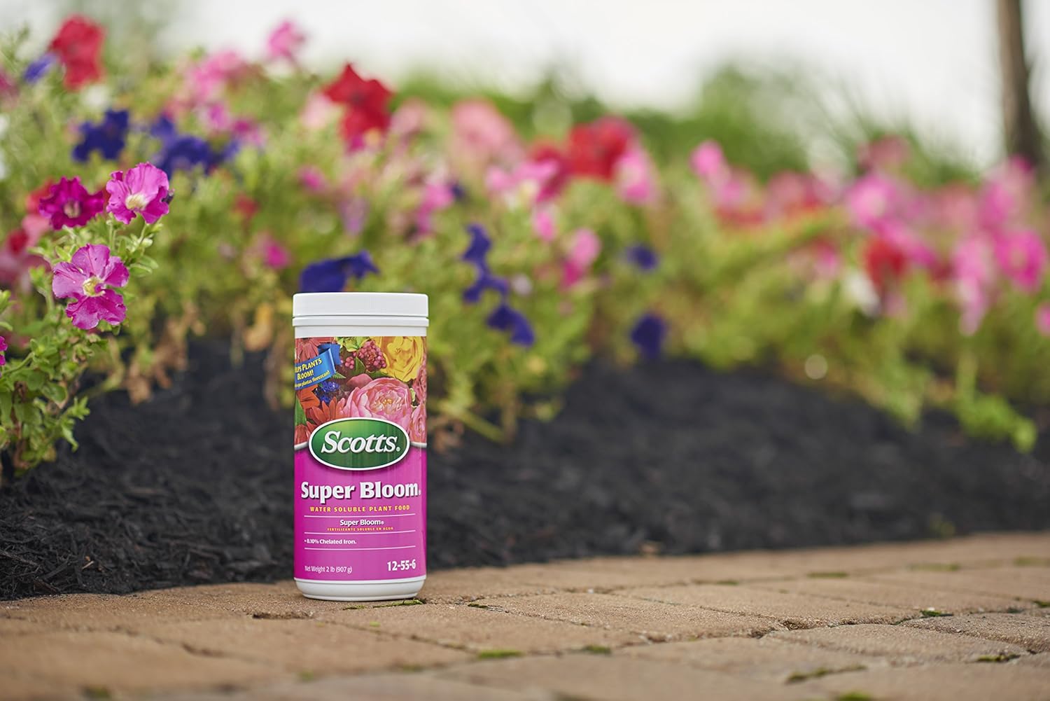 Super Bloom Water Soluble Plant Food, 2 Lb - NPK 12-55-6 - Fertilizer for Outdoor Flowers, Fruiting Plants, Containers and Bed Areas - Feeds Plants Instantly