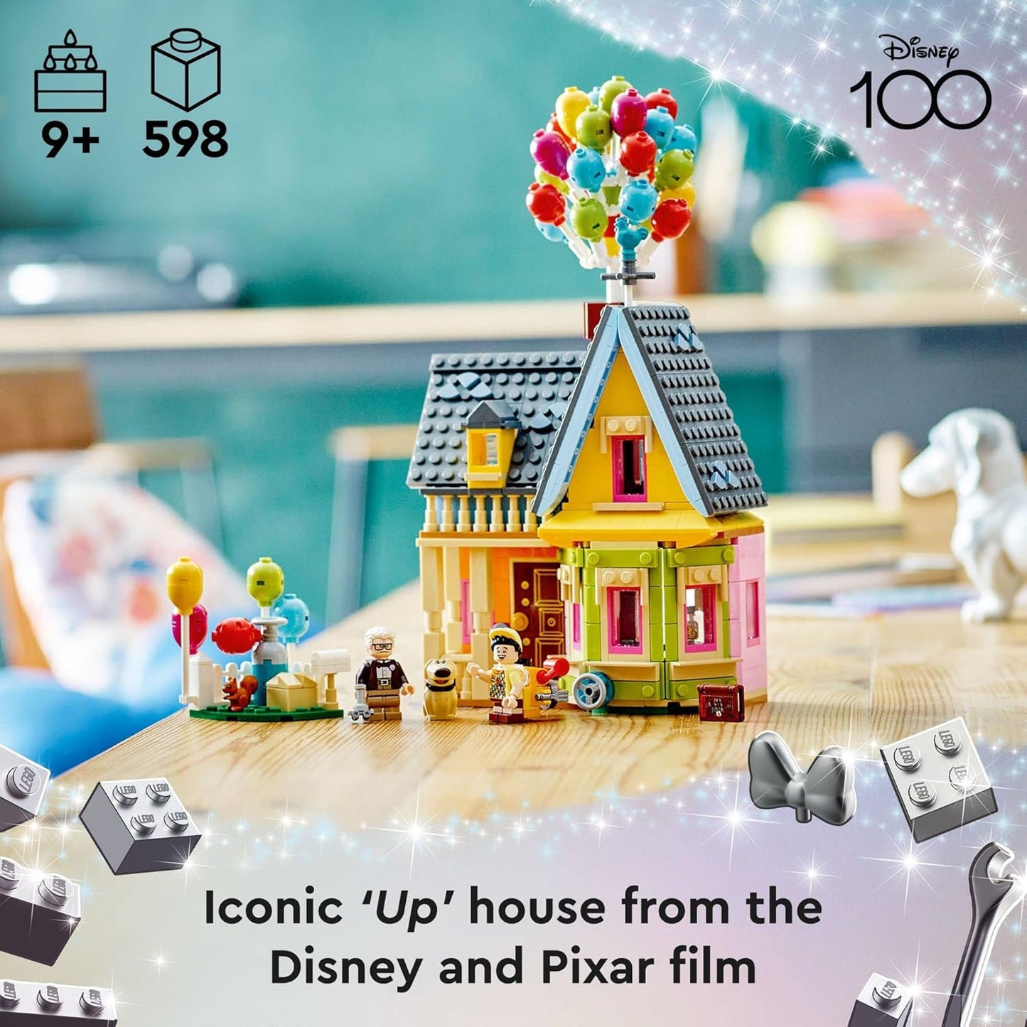 Disney and Pixar ‘Up’ House, Classic Disney Celebration Building Toy Set for Kids and Movie Fans Ages 9 and Up, a Fun Gift for Disney Fans and Anyone Who Loves Creative Play, 43217