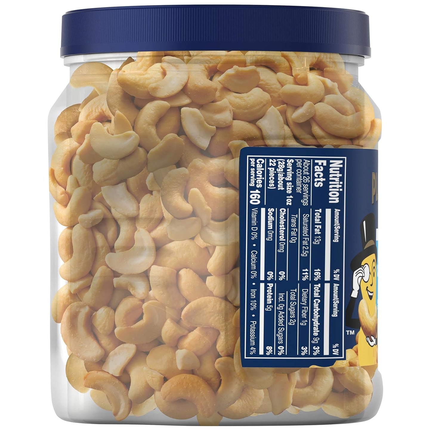 Unsalted Premium Cashews, 26 OZ