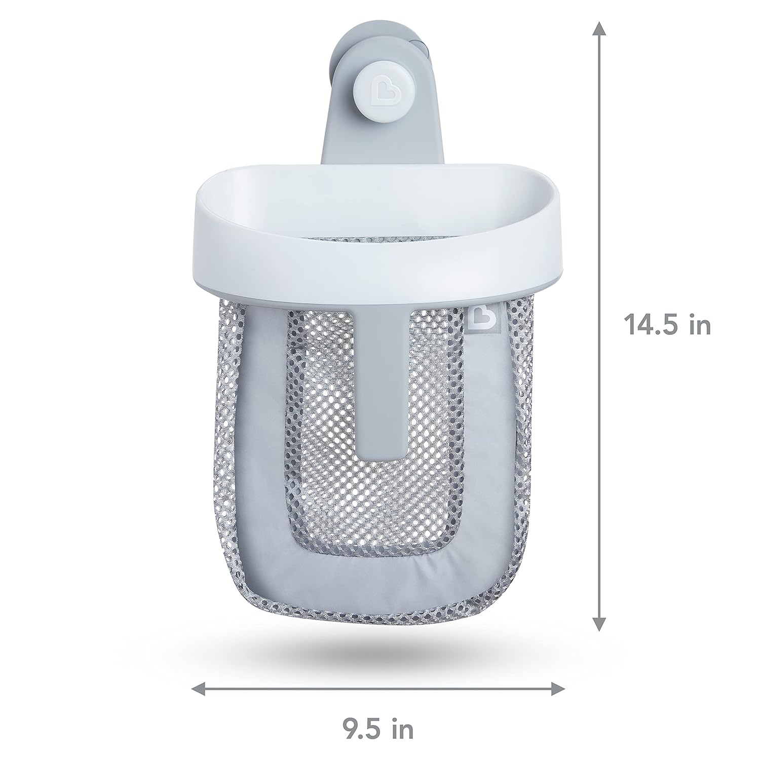 ® Super Scoop™ Hanging Bath Toy Storage with Quick Drying Mesh, Grey