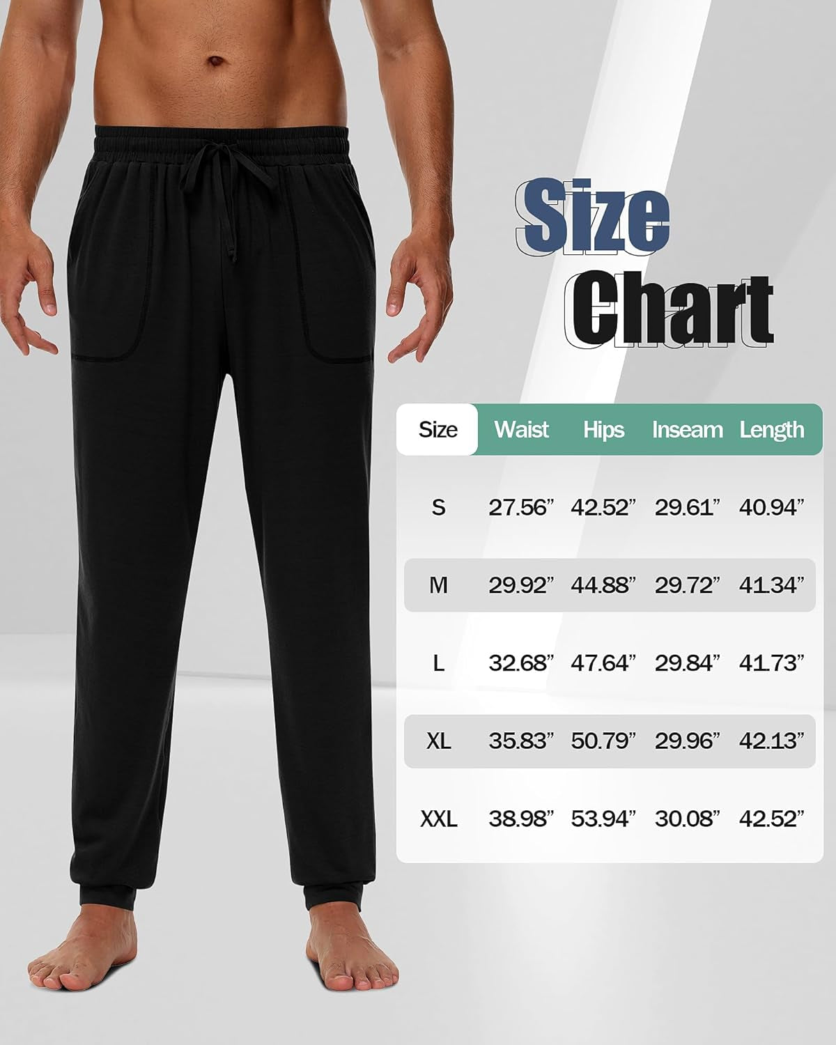 3 Pack Men'S Joggers, Soft Sweatpants with Pockets Lightweight Lounge Pajama Pants for Men Casual, Running, Workout