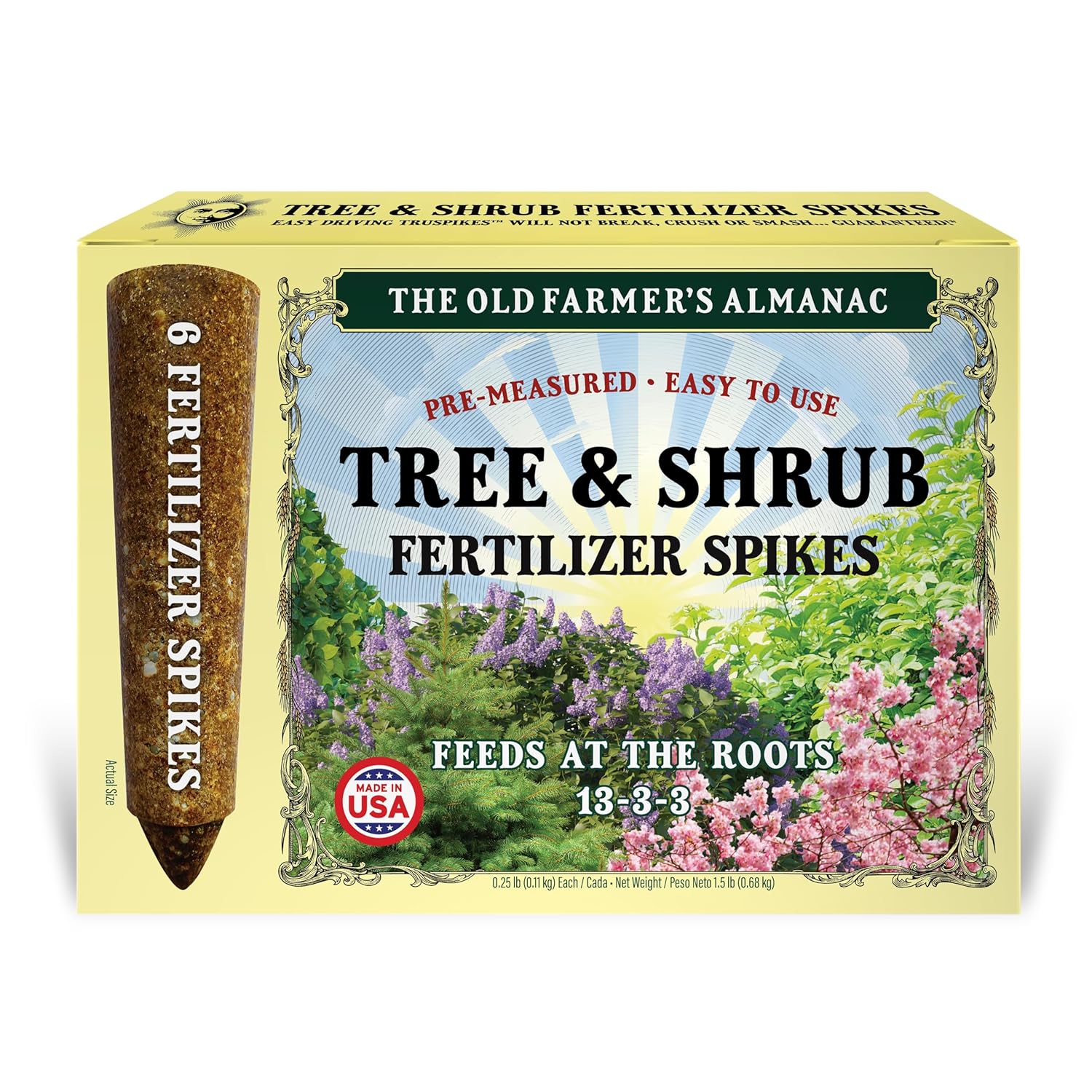 Tree & Shrub Fertilizer Spikes (Box of 6 Spikes - 1.5 Lbs)