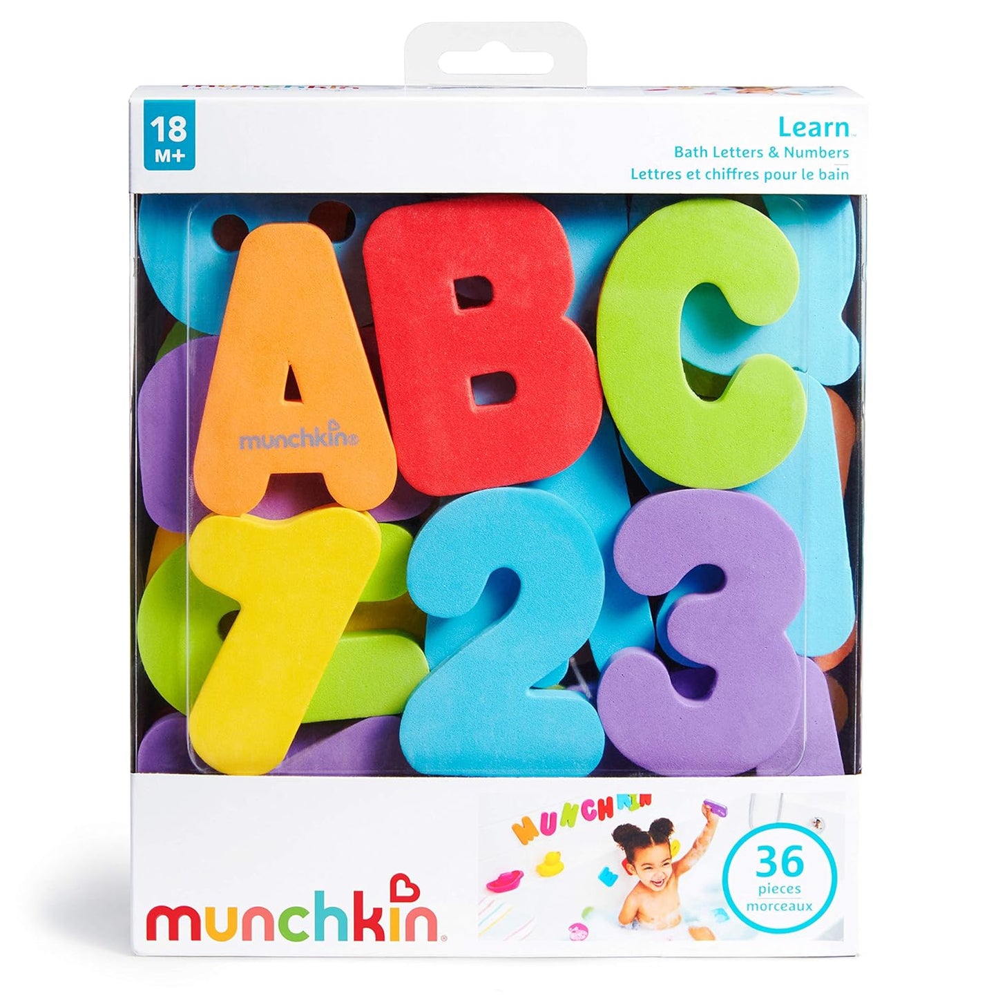 ® Learn™ Bath Letters and Numbers 36Pc Toddler Bath Toy