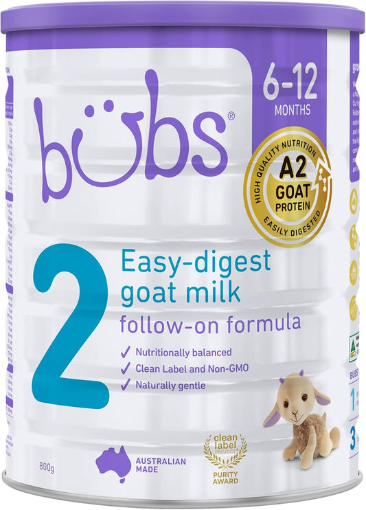 Goat Milk Follow on Formula Stage 2, Babies 6-12 Months, Made with Fresh Goat Milk, 28.2 Oz