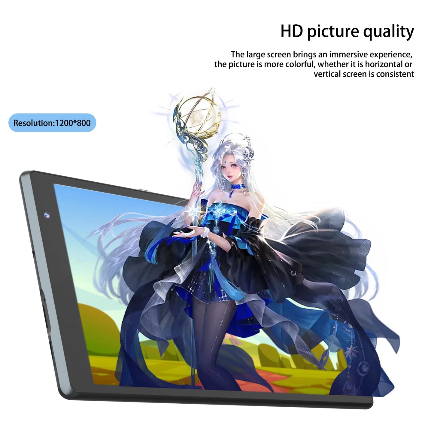 Tablet 8 Inch Tablet PC, Android 11 Tablets, Quad-Core 2GB RAM 32GB ROM Wifi IPS 8 Inch HD Display 4300Mah Tablets. (Black)