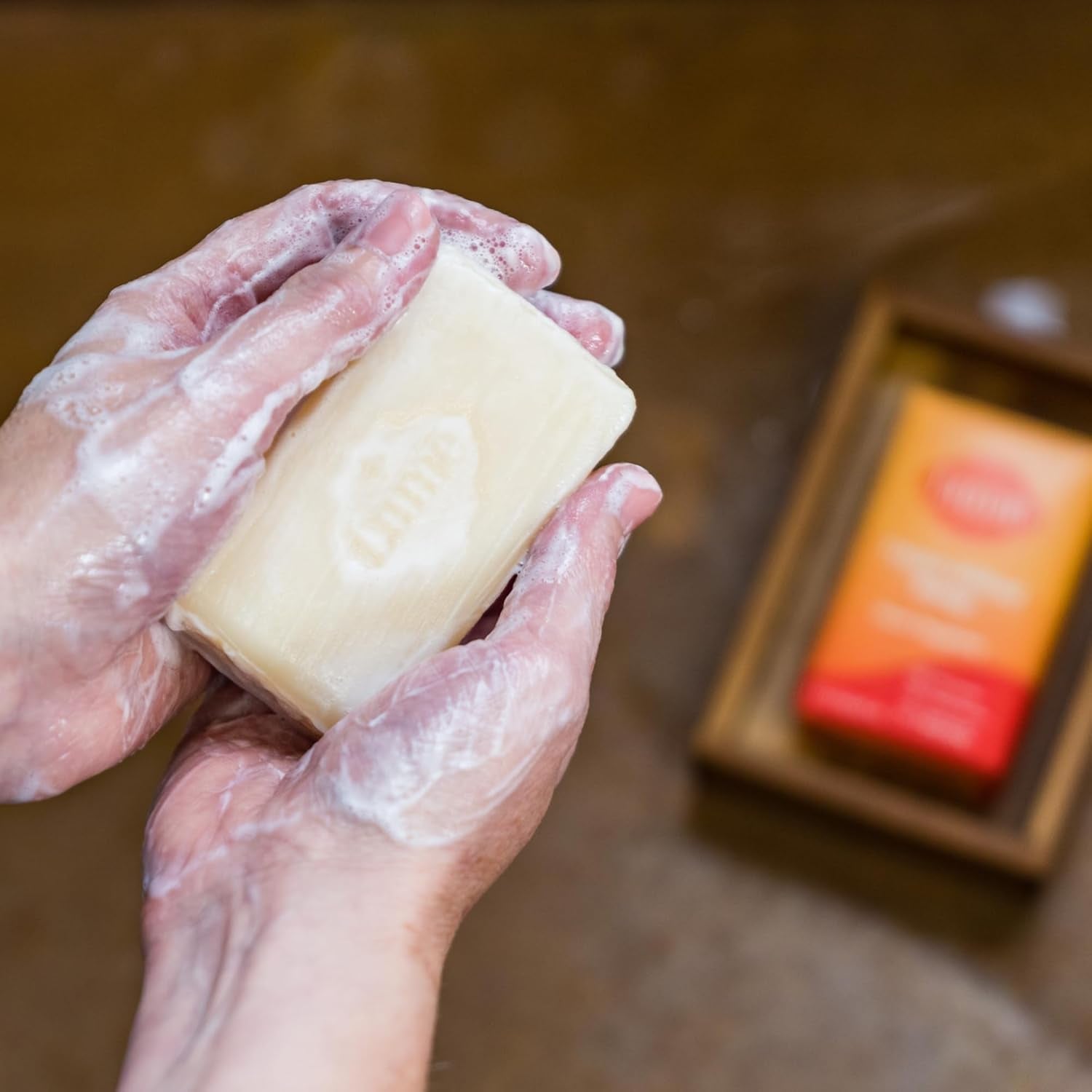 Triple Milled Soap - Rich Moisture & Gentle Cleansing - Paraben Free, Phthalate Free, Skin Safe - 5 Ounce (Clean Tangerine)