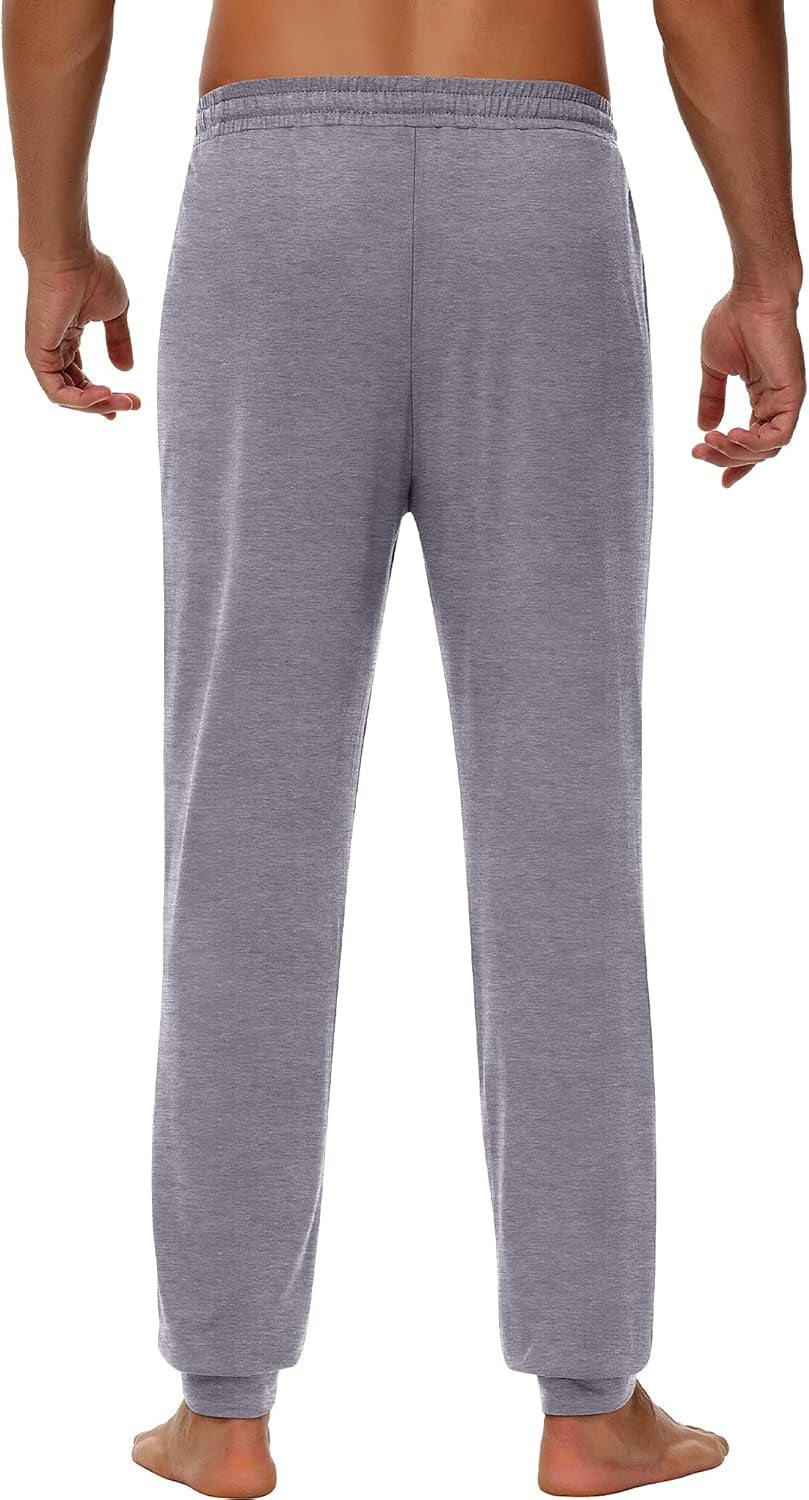 3 Pack Men'S Joggers, Soft Sweatpants with Pockets Lightweight Lounge Pajama Pants for Men Casual, Running, Workout