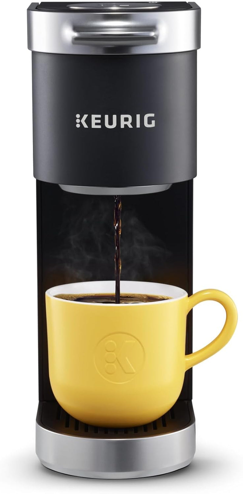 K-Mini plus Single Serve K-Cup Pod Coffee Maker, with 6 to 12Oz Brew Size, Stores up to 9 K-Cup Pods, Travel Mug Friendly, Matte Black