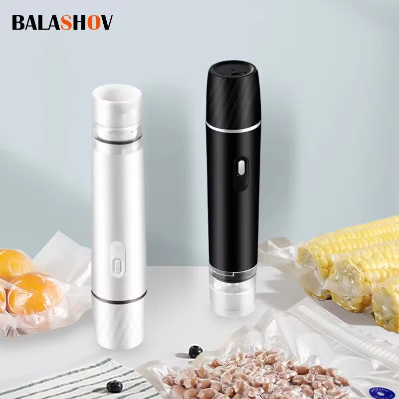 Mini Handheld Vacuum Sealer Machine Kitchen Vacuum Packer Machine Small Sealing Machine Portable USB Electric Food Vacuum Sealer