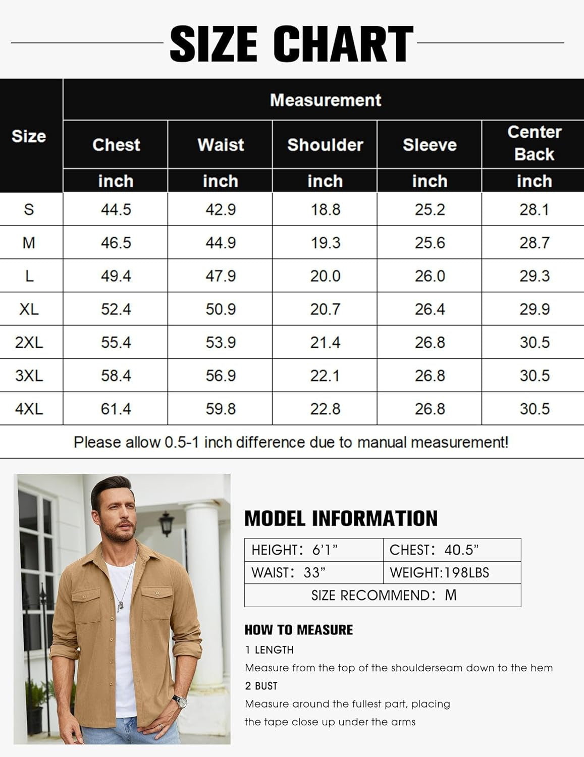 Men'S Button down Waffle Shirt Jacket Casual Long Sleeve Shacket Lightweight Overshirts with Flap Pockets