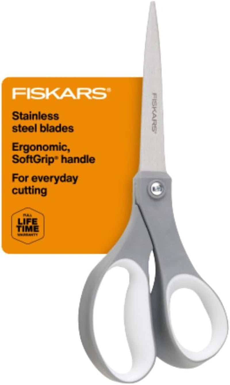 All Purpose Scissors - High Performance and Designed for Comfort and Cutting - Sharp to Cut but Soft to Hold. Perfect for Art, Crafts and the Office