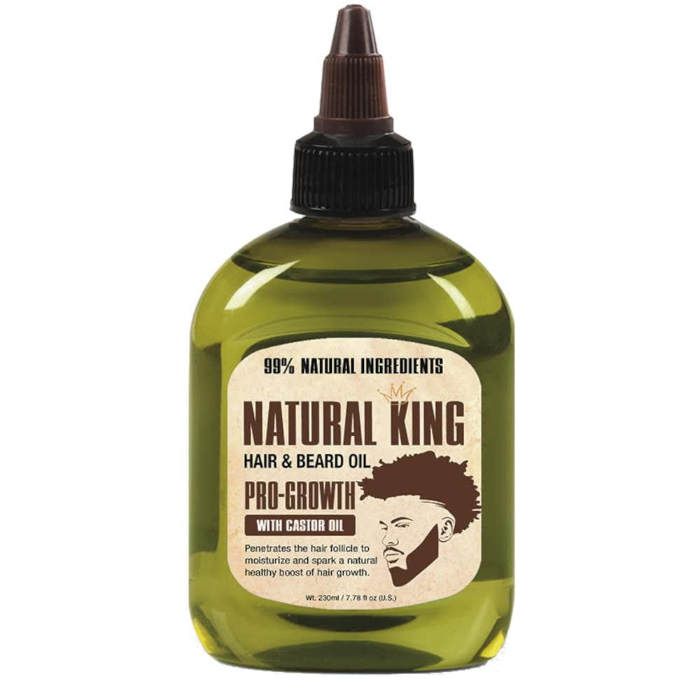 Natural King Pro-Growth Castor Hair & Beard Oil 7.1 Oz