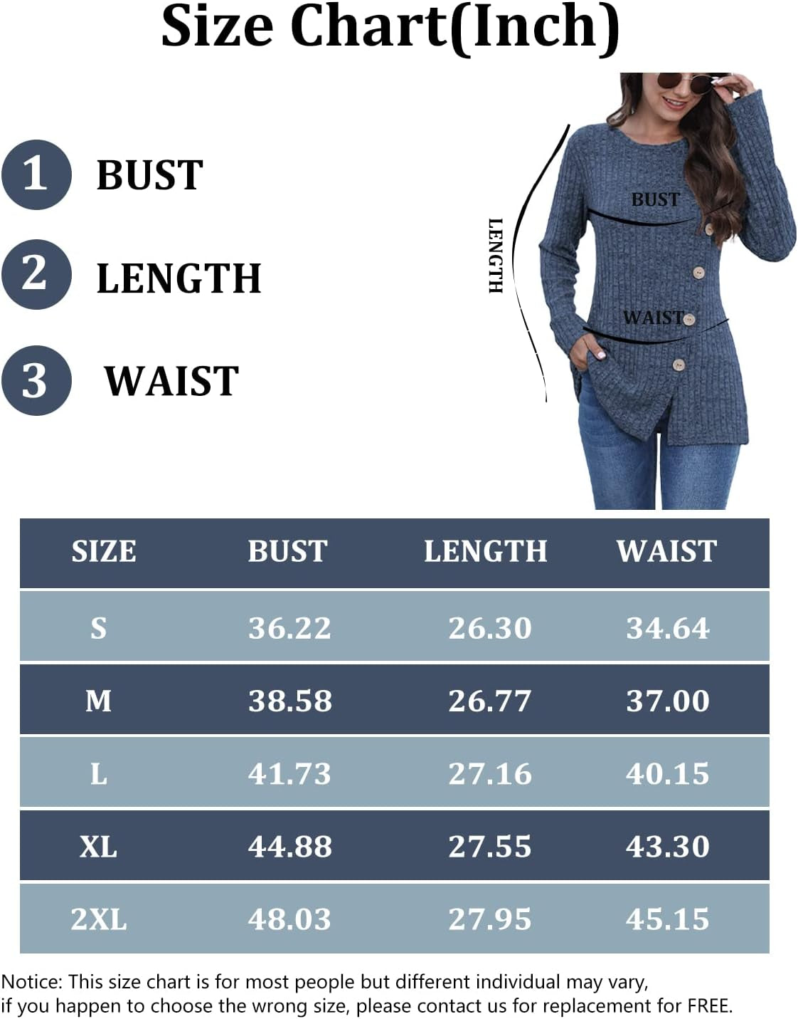 Long Sleeve Shirts for Women Crew Neck Lightweight Sweater Loose Casual Tunic Tops